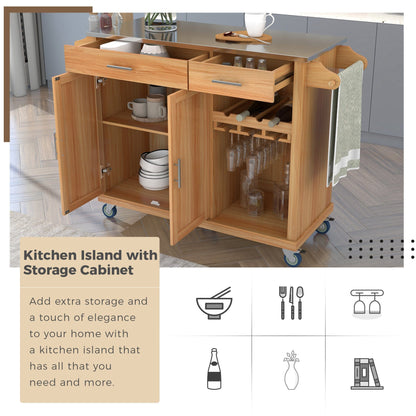 1st Choice Furniture Direct Kitchen Cart 1st Choice Stylish Kitchen Cart Storage on Wheels & Stainless Steel Top