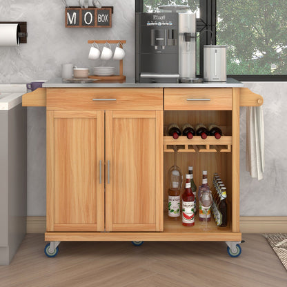 1st Choice Furniture Direct Kitchen Cart 1st Choice Stylish Kitchen Cart Storage on Wheels & Stainless Steel Top