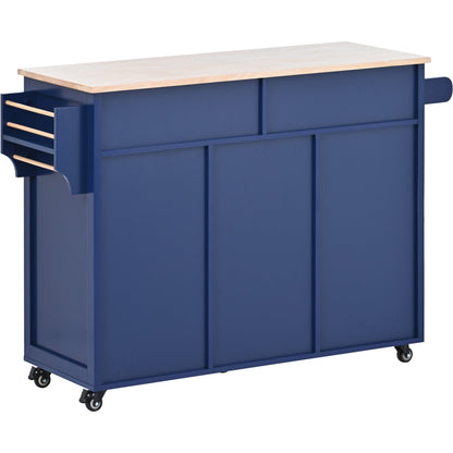 1st Choice Furniture Direct Kitchen Cart 1st Choice Versatile Kitchen Island with 8 Handle-Free Drawers