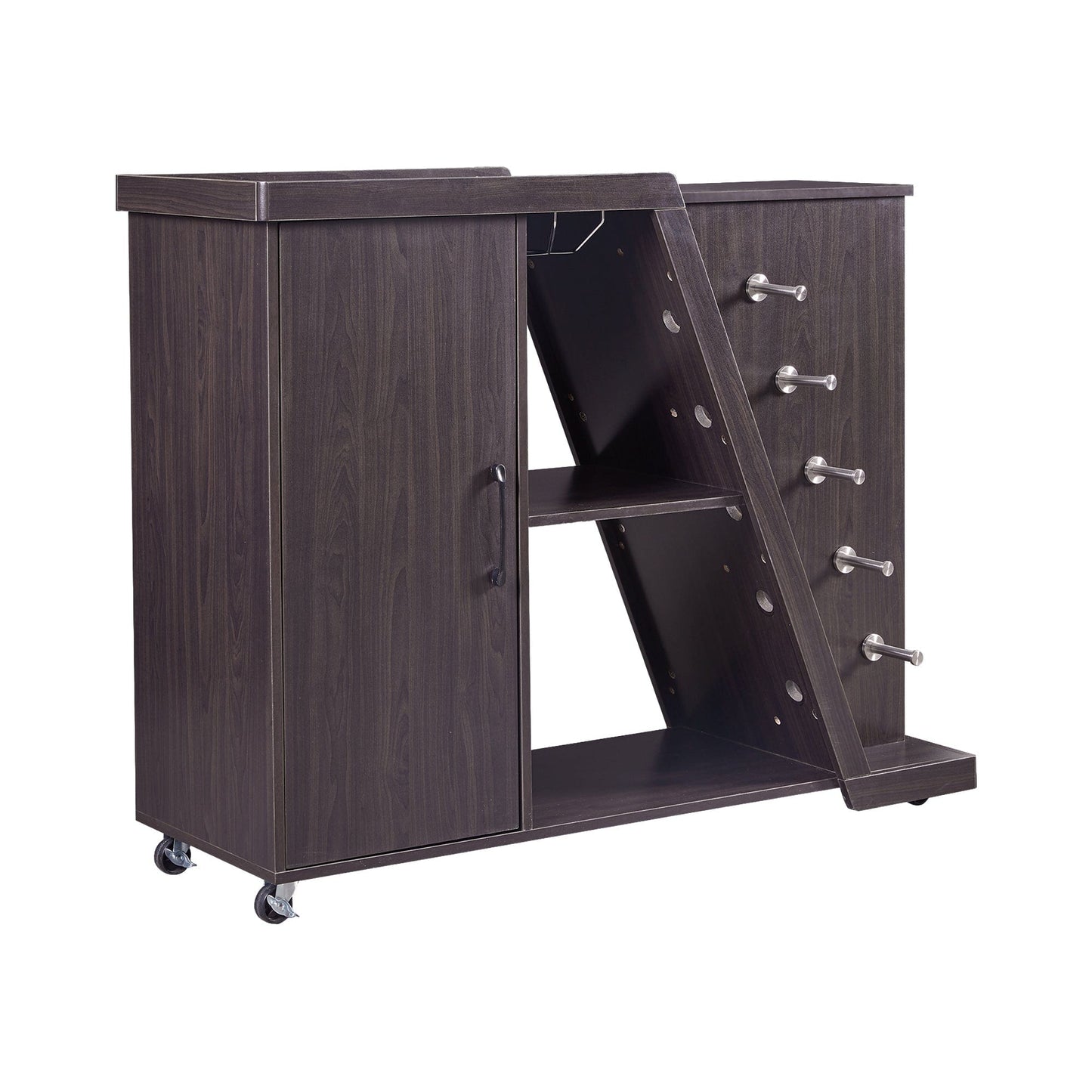 1st Choice Furniture Direct Kitchen Island 1st Choice Kitchen Island Cart on Wheels in Adjustable Shelf & Wine Holders