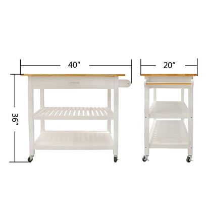 1st Choice Furniture Direct Kitchen Island 1st Choice Mobile Kitchen Island with Lockable Wheels & Display Shelf