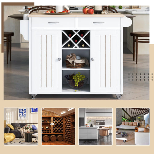 1st Choice Furniture Direct Kitchen Island Cart 1st Choice Functional and Chic White Island Cart with Multiple Storage