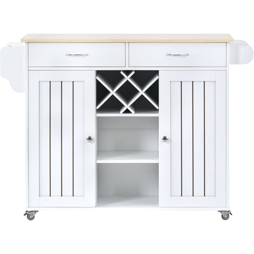1st Choice Furniture Direct Kitchen Island Cart 1st Choice Functional and Chic White Island Cart with Multiple Storage