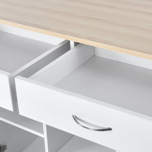 1st Choice Furniture Direct Kitchen Island Cart 1st Choice Functional and Chic White Island Cart with Multiple Storage