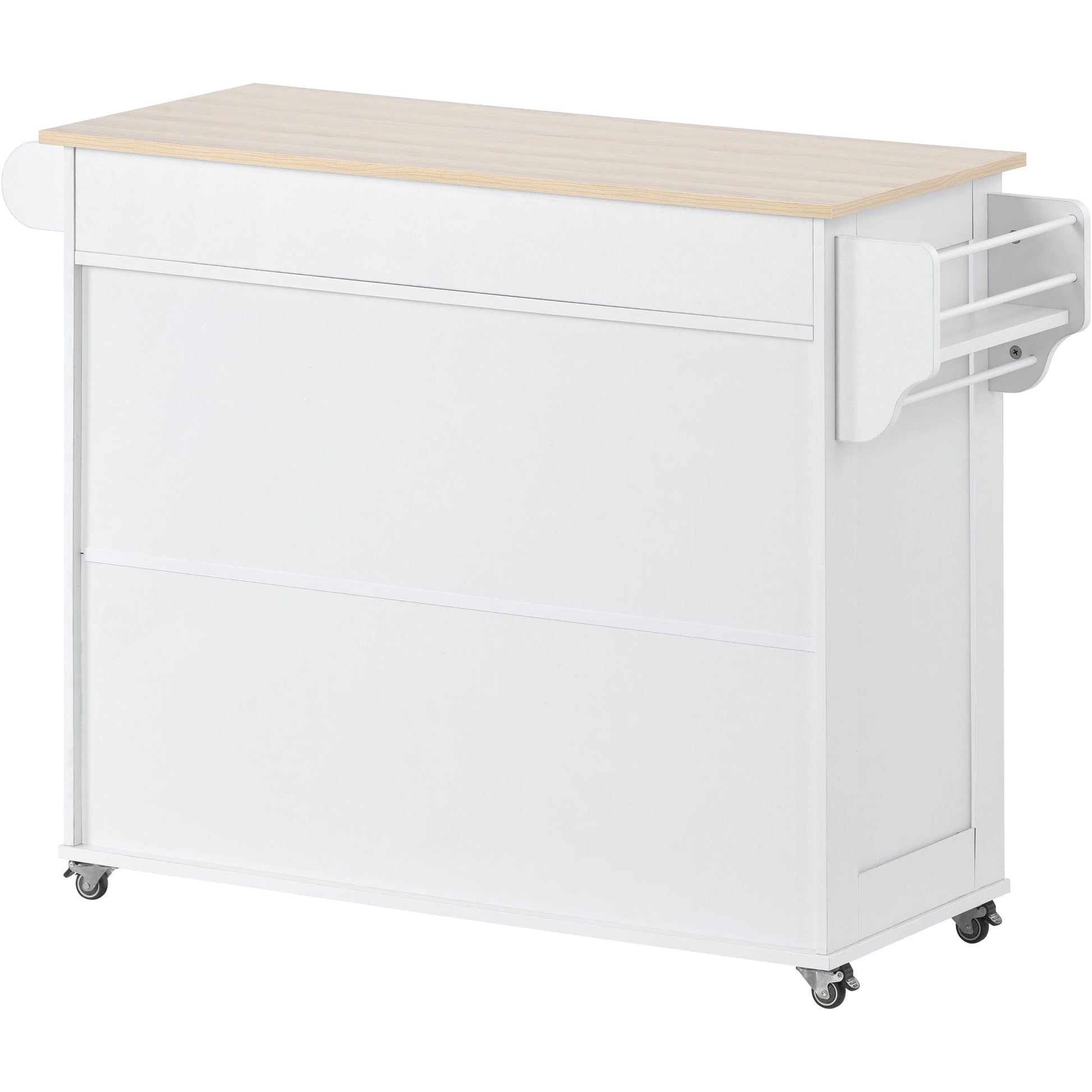 1st Choice Furniture Direct Kitchen Island Cart 1st Choice Functional and Chic White Island Cart with Multiple Storage