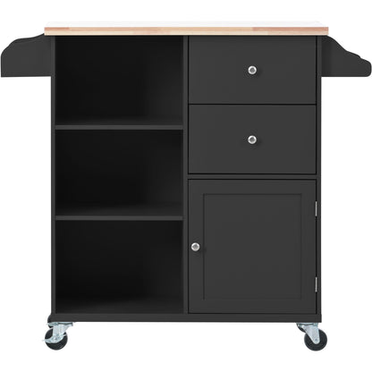 1st Choice Furniture Direct Kitchen Island Cart 1st Choice Rolling Mobile Kitchen Island Cart with Storage in Black