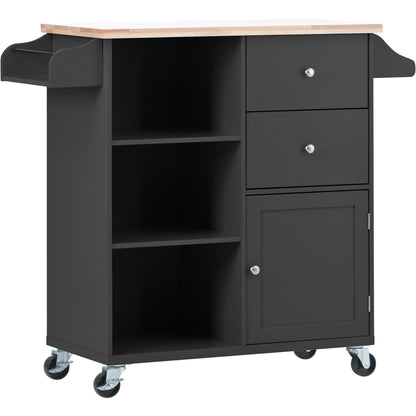 1st Choice Furniture Direct Kitchen Island Cart 1st Choice Rolling Mobile Kitchen Island Cart with Storage in Black