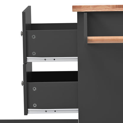 1st Choice Furniture Direct Kitchen Island Cart 1st Choice Rolling Mobile Kitchen Island Cart with Storage in Black