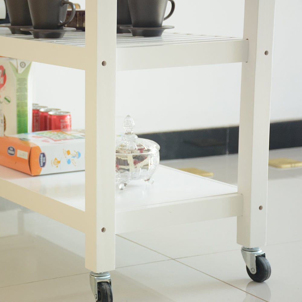 1st Choice Furniture Direct Kitchen Island Cart 1st Choice Rubber Wood Top Mobile Kitchen Island & Cart with Drawers
