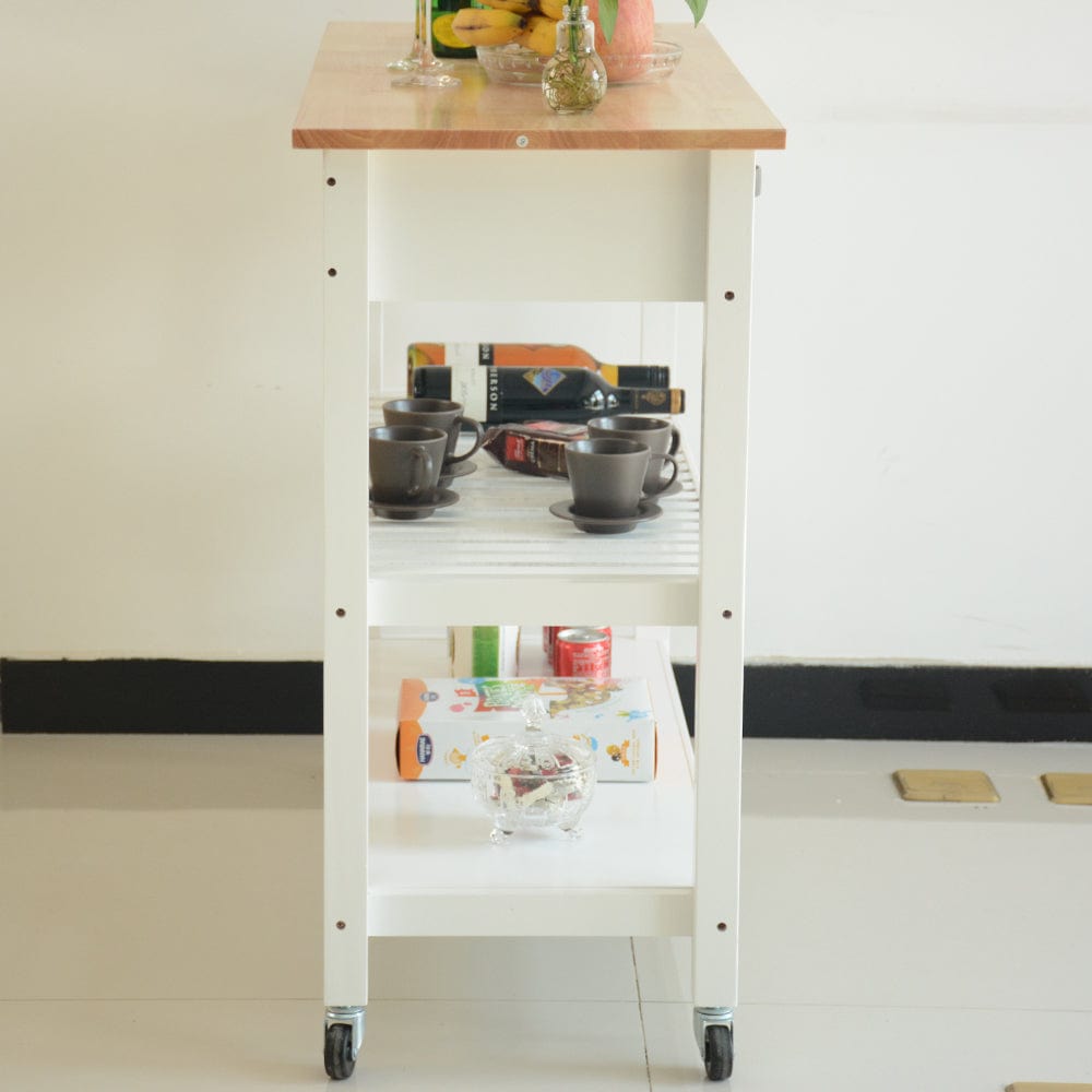 1st Choice Furniture Direct Kitchen Island Cart 1st Choice Rubber Wood Top Mobile Kitchen Island & Cart with Drawers