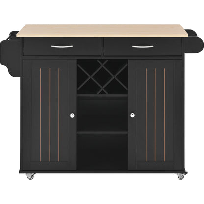 1st Choice Furniture Direct Kitchen Island Cart 1st Choice Versatile Black Kitchen Island Cart with Locking Wheels