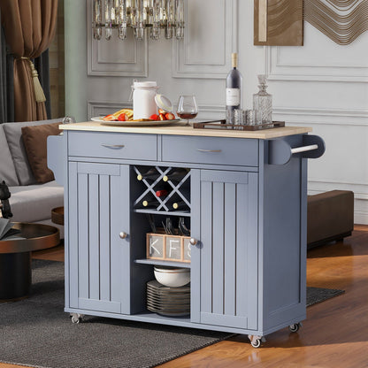 1st Choice Furniture Direct Kitchen Island Cart 1st Choice Versatile Kitchen Island Cart with Locking Wheels & Cabinet