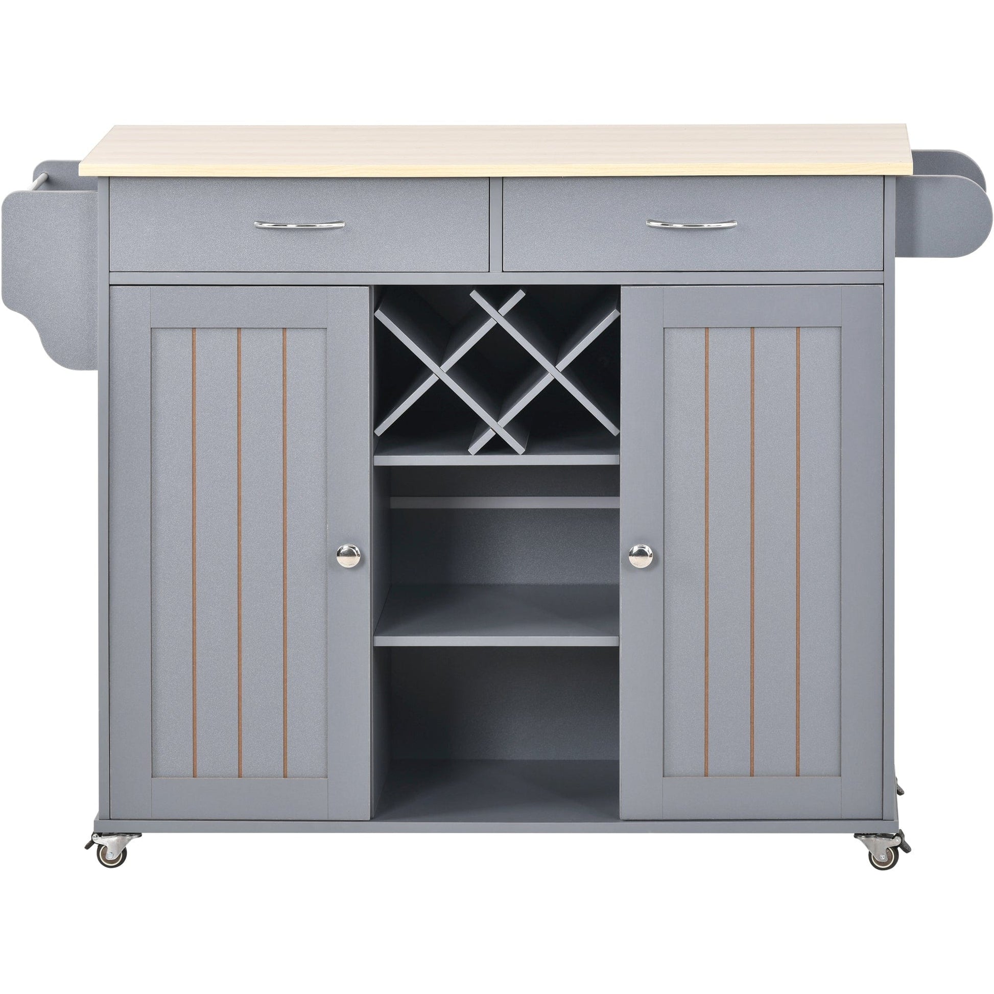 1st Choice Furniture Direct Kitchen Island Cart 1st Choice Versatile Kitchen Island Cart with Locking Wheels & Cabinet