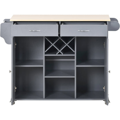 1st Choice Furniture Direct Kitchen Island Cart 1st Choice Versatile Kitchen Island Cart with Locking Wheels & Cabinet