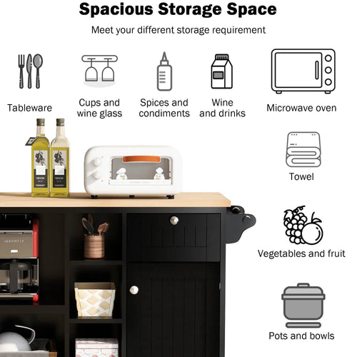 1st Choice Furniture Direct Kitchen Island Cart 1st Choice Versatile Kitchen Island Cart with Storage Cabinet & Drawers
