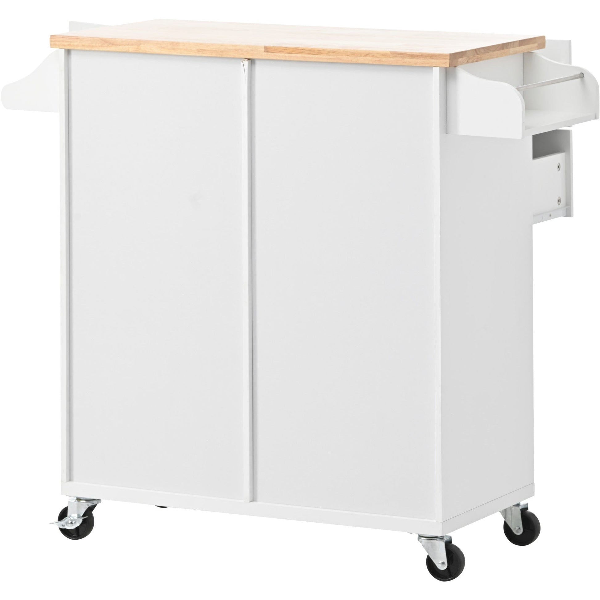 1st Choice Furniture Direct Kitchen Island Cart 1st Choice White Kitchen Island Cart w/Spice Rack, Towel Rack & Drawer