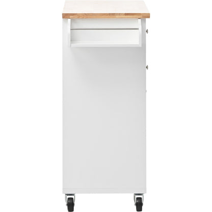 1st Choice Furniture Direct Kitchen Island Cart 1st Choice White Kitchen Island Cart w/Spice Rack, Towel Rack & Drawer