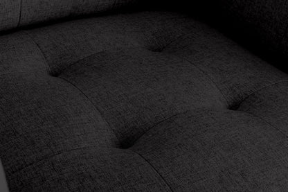 1st Choice Furniture Direct Loveseat 1st Choice Modern Loveseat Chair in Dark Gray Linen Fabric Finish