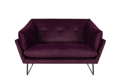 1st Choice Furniture Direct Loveseat and Ottoman 1st Choice Karla Contemporary Loveseat and Ottoman in Purple Velvet