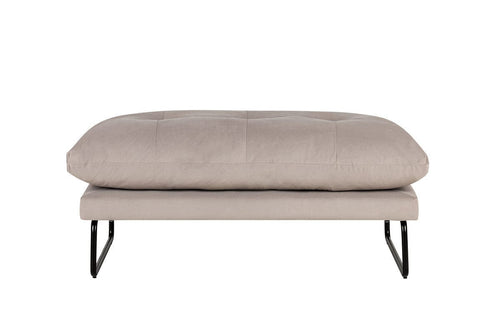 1st Choice Furniture Direct Loveseat and Ottoman Karla Gray Velvet Contemporary Loveseat and Ottoman