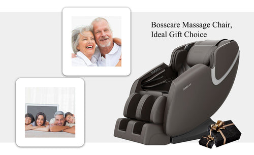 1st Choice Furniture Direct massage chair 1st Choice Full Body Massage Chair Recliner w/Bluetooth in Brown Finish