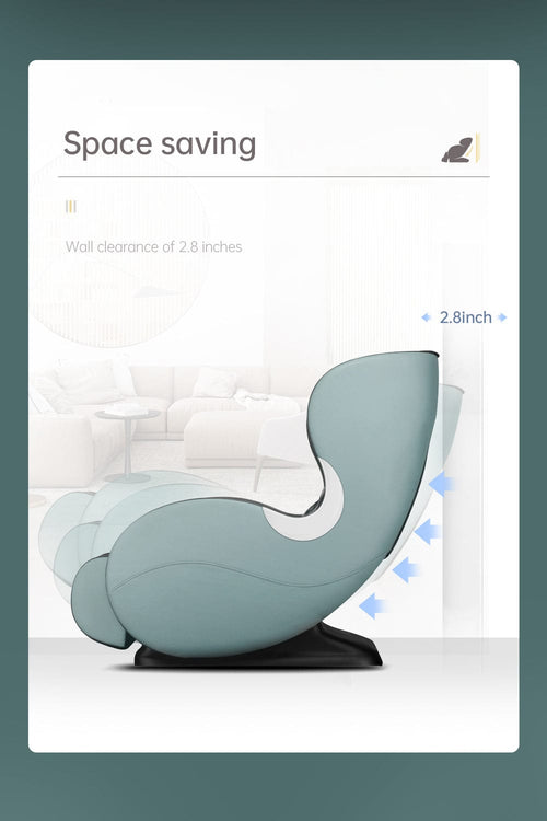 1st Choice Furniture Direct massage chair 1st Choice Green Massage Chair with SL Track & Bluetooth Speaker