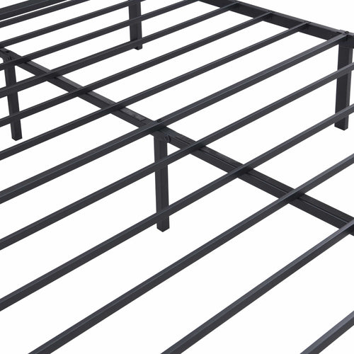 1st Choice Furniture Direct Metal Bed 1st Choice Modern Solid Metal Framework Bed in Black Finish