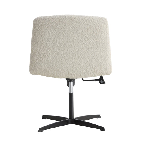 1st Choice Furniture Direct Office Chair 1st Choice Modern 360 °Swivel Velvet Office Chair in White Finish