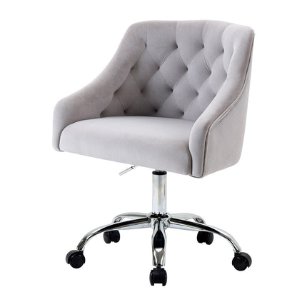 1st Choice Furniture Direct Office Chair 1st Choice Modern Velvet Office Chair with Soft Seat Cushion