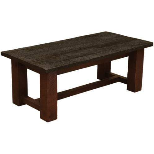 1st Choice Furniture Direct Open Coffee Table Barn Brown Fireside Lodge Furniture Premium Quality Authentic Open Coffee Table-20" x 60"