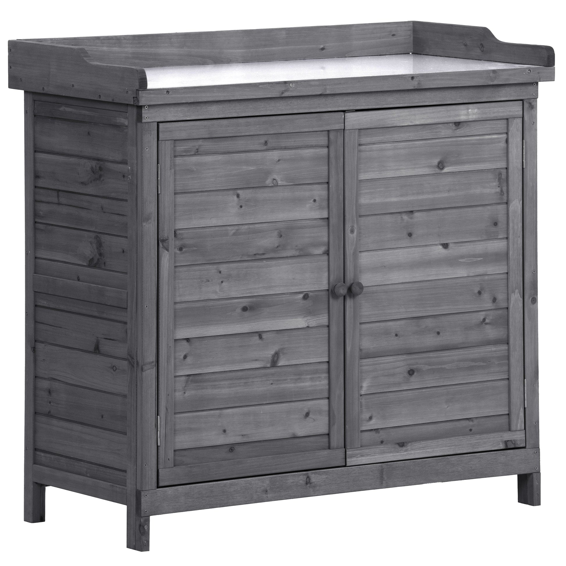 1st Choice Furniture Direct Potting Bench 1st Choice 39" Rustic Potting Bench - Wood Workstation with Storage