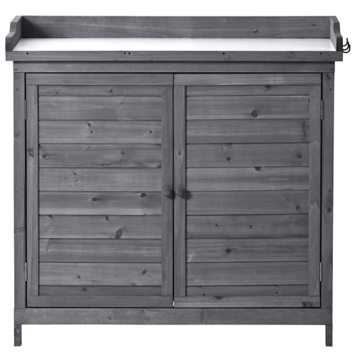 1st Choice Furniture Direct Potting Bench 1st Choice 39" Rustic Potting Bench - Wood Workstation with Storage