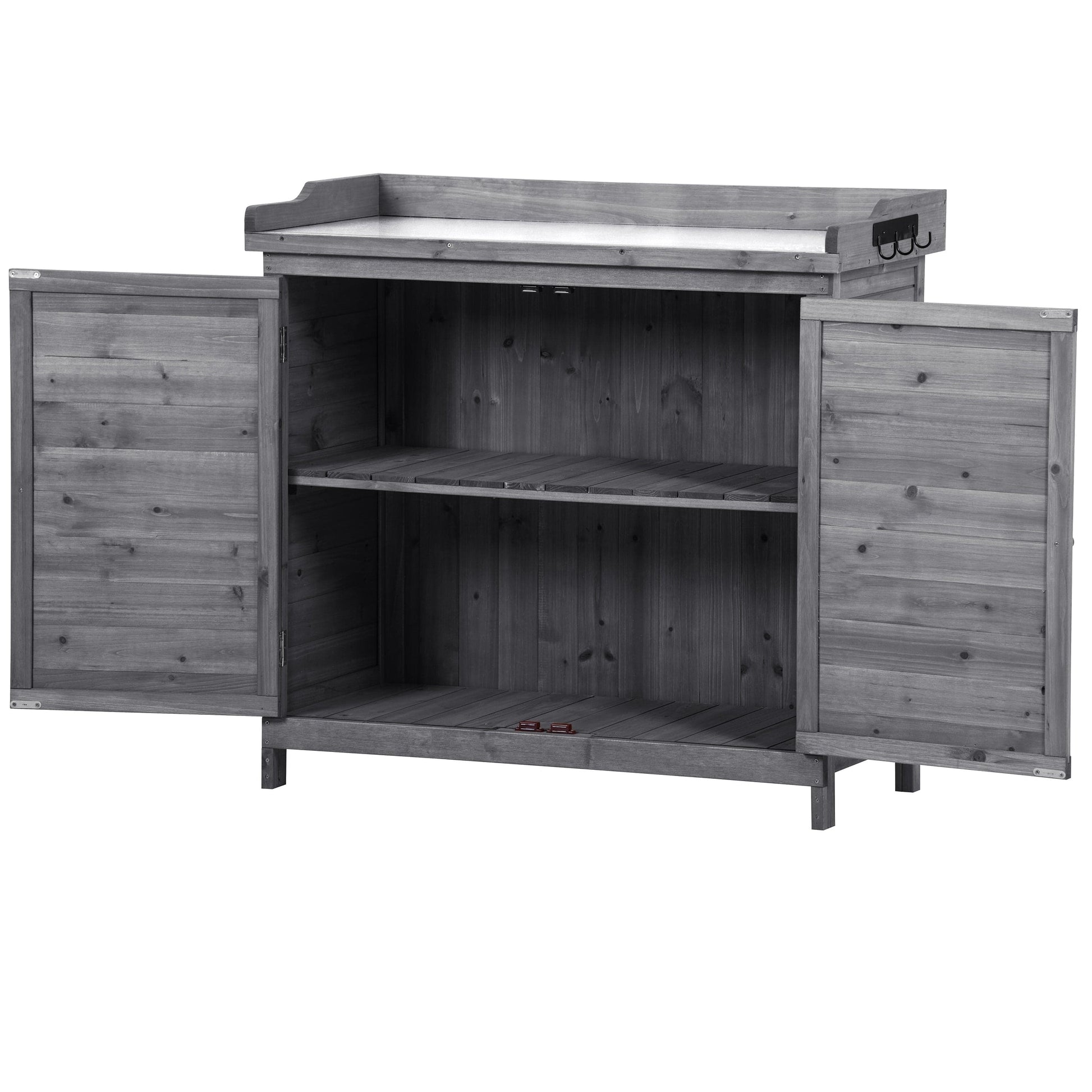 1st Choice Furniture Direct Potting Bench 1st Choice 39" Rustic Potting Bench - Wood Workstation with Storage