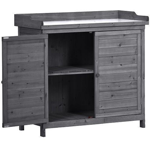 1st Choice Furniture Direct Potting Bench 1st Choice 39" Rustic Potting Bench - Wood Workstation with Storage