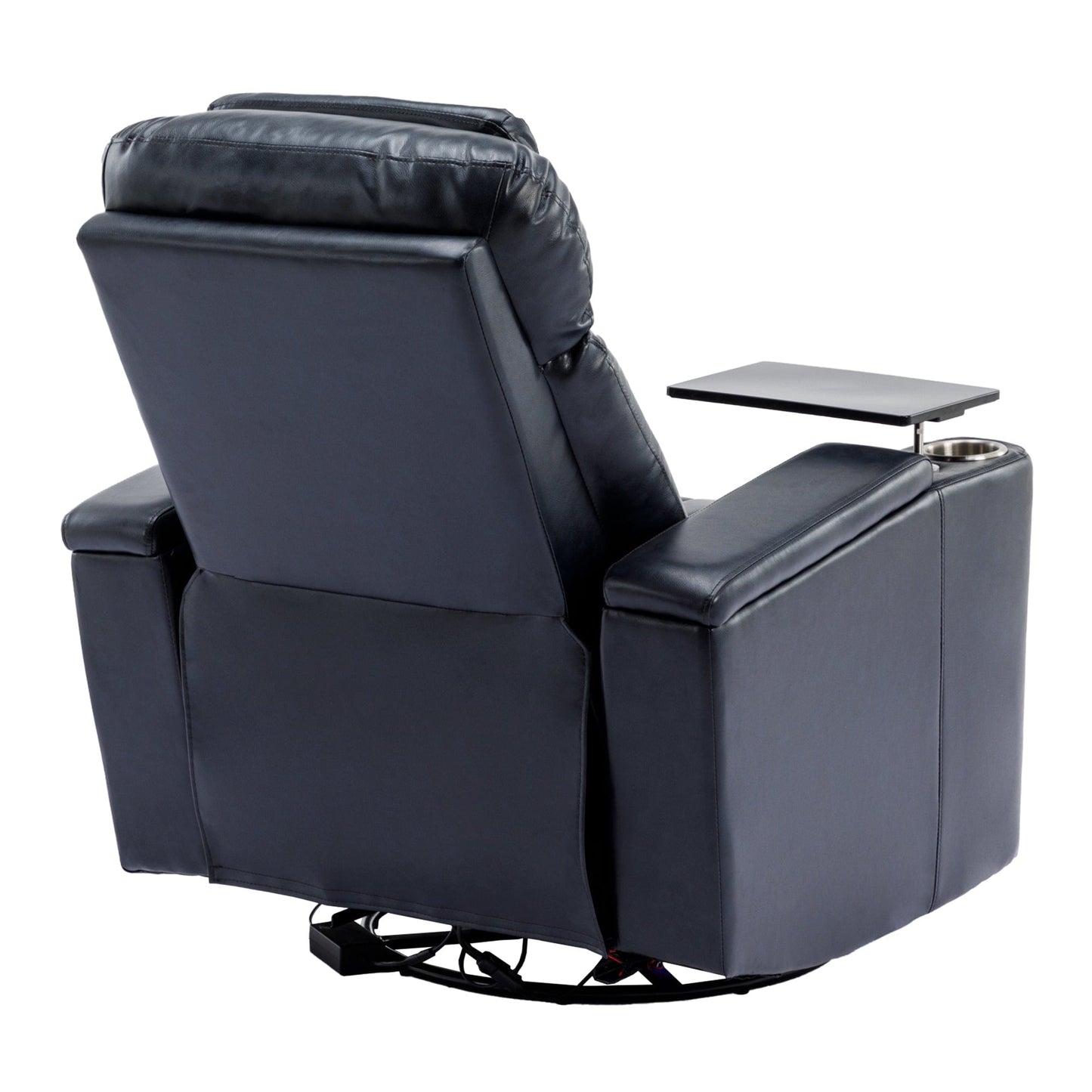 1st Choice Furniture Direct Power Motion Recliner 1st Choice 270° Power Swivel Rocker Recliner w/ Arm Storage & LED Light