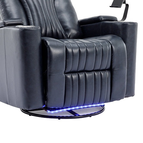 1st Choice Furniture Direct Power Motion Recliner 1st Choice 270° Power Swivel Rocker Recliner w/ Arm Storage & LED Light