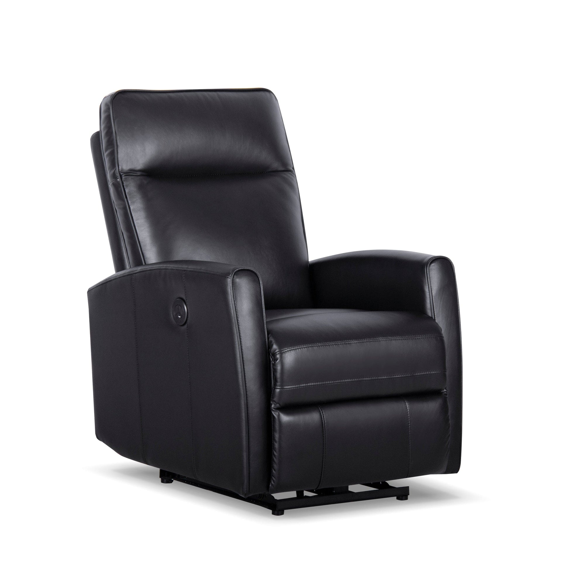 1st Choice Furniture Direct Power Motion Recliner 1st Choice High-quality Power Recliner with USB Charger in Black Finish
