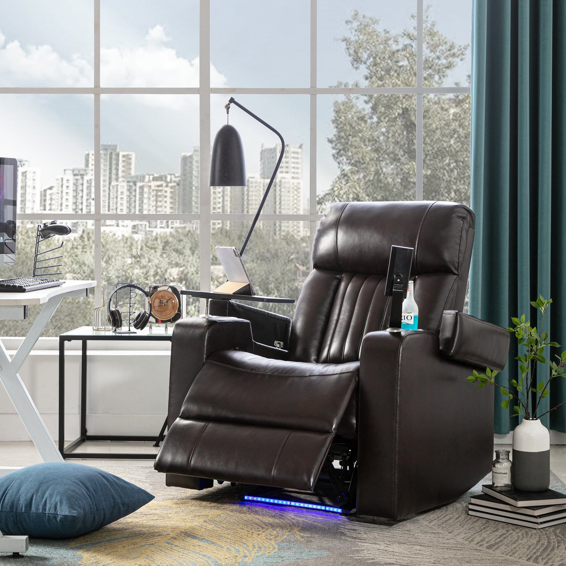 1st Choice Furniture Direct Power Motion Recliner 1st Choice Home Theater Motion Recliner with USB Port & Hidden Storage