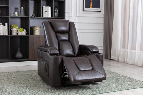 1st Choice Furniture Direct Power Motion Recliner 1st Choice Luxurious Power Recliner Chair Classic in Dark Red Brown