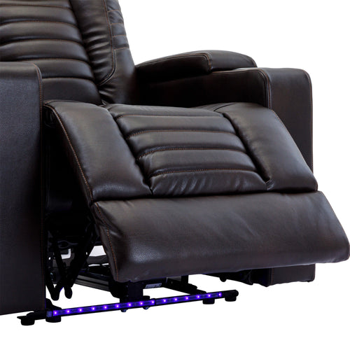 1st Choice Furniture Direct Power Motion Recliner 1st Choice Modern Power Motion Adjustable Recliner in Brown Finish