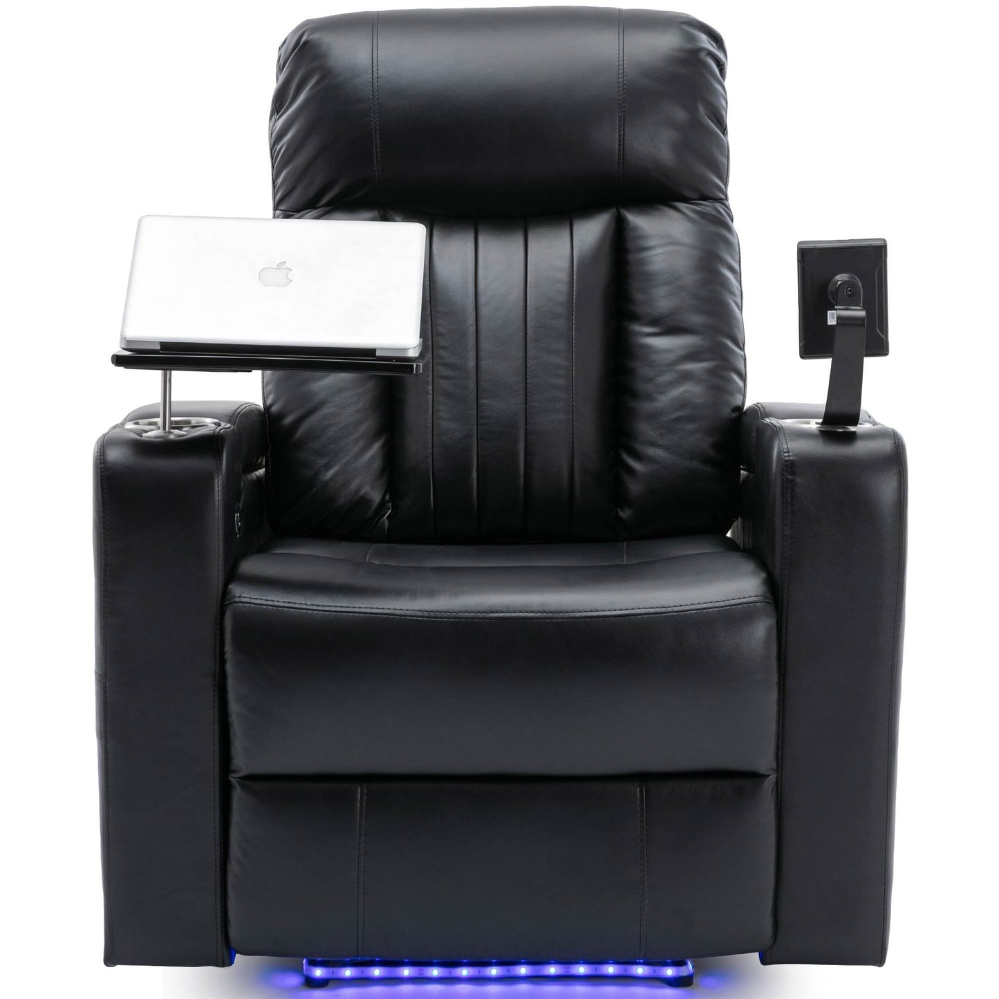 1st Choice Furniture Direct Power Motion Recliner 1st Choice Motion Recliner w/USB Port & Storage in Black Finish
