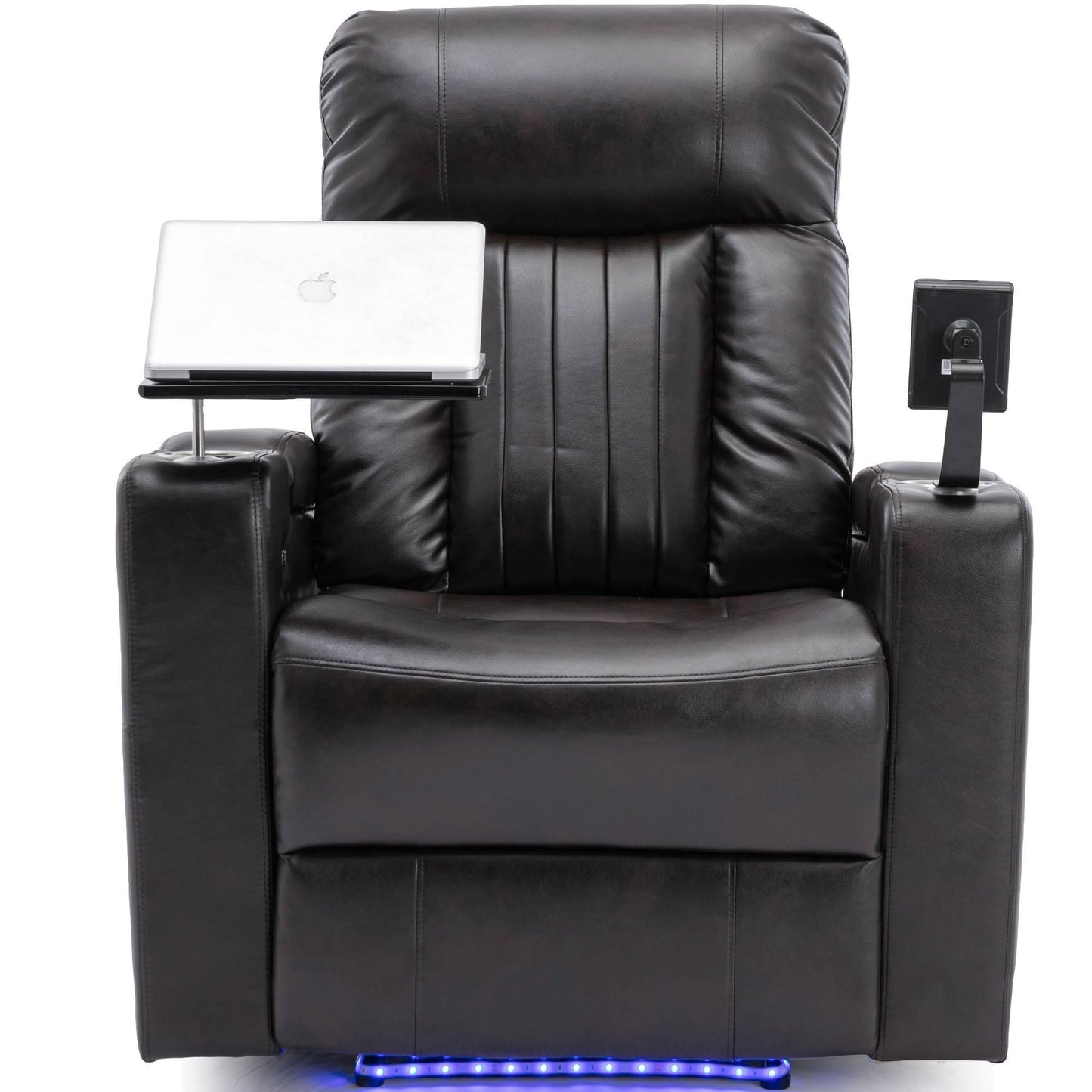 1st Choice Furniture Direct Power Motion Recliner 1st Choice Motion Recliner w/USB Port & Storage in Black Finish