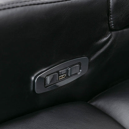 1st Choice Furniture Direct Power Motion Recliner 1st Choice Motion Recliner w/USB Port & Storage in Black Finish