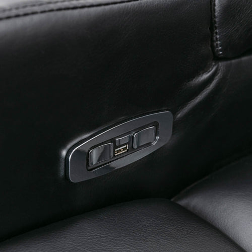 1st Choice Furniture Direct Power Motion Recliner 1st Choice Motion Recliner w/USB Port & Storage in Black Finish