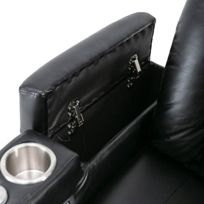 1st Choice Furniture Direct Power Motion Recliner 1st Choice Motion Recliner w/USB Port & Storage in Black Finish