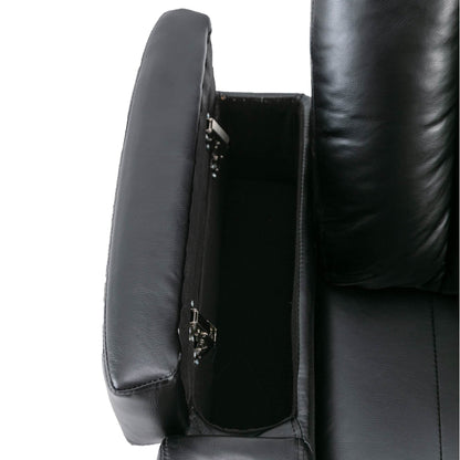 1st Choice Furniture Direct Power Motion Recliner 1st Choice Motion Recliner w/USB Port & Storage in Black Finish