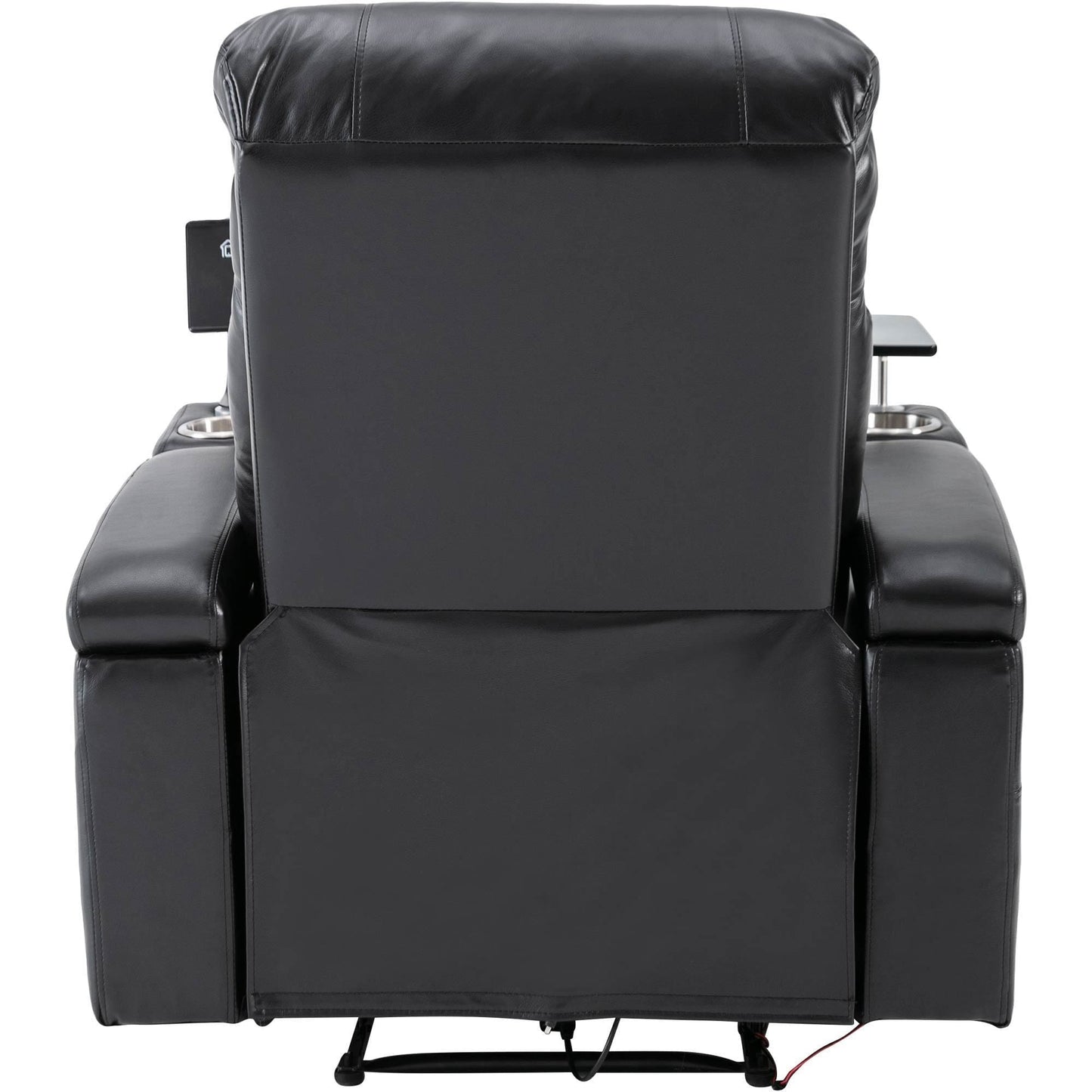 1st Choice Furniture Direct Power Motion Recliner 1st Choice Motion Recliner w/USB Port & Storage in Black Finish