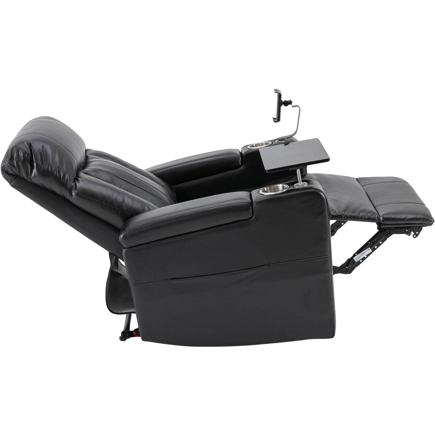 1st Choice Furniture Direct Power Motion Recliner 1st Choice Motion Recliner w/USB Port & Storage in Black Finish
