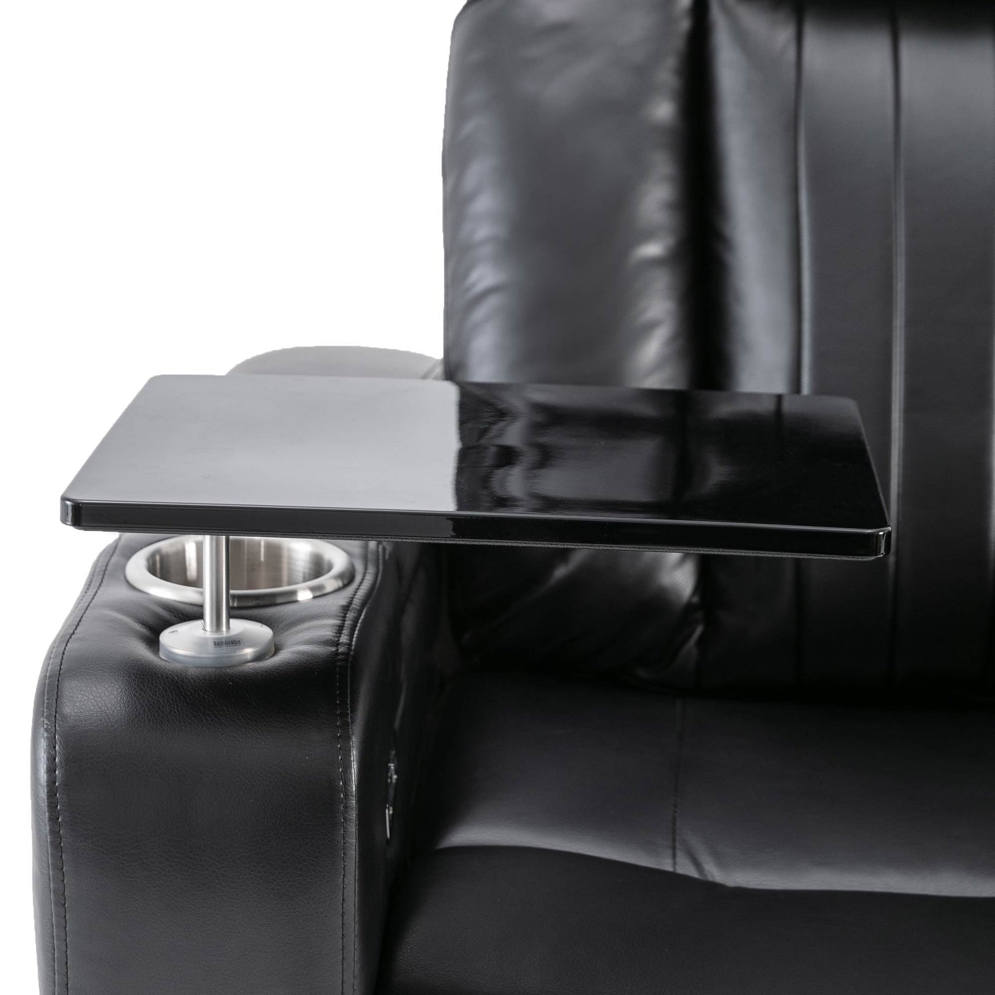 1st Choice Furniture Direct Power Motion Recliner 1st Choice Motion Recliner w/USB Port & Storage in Black Finish