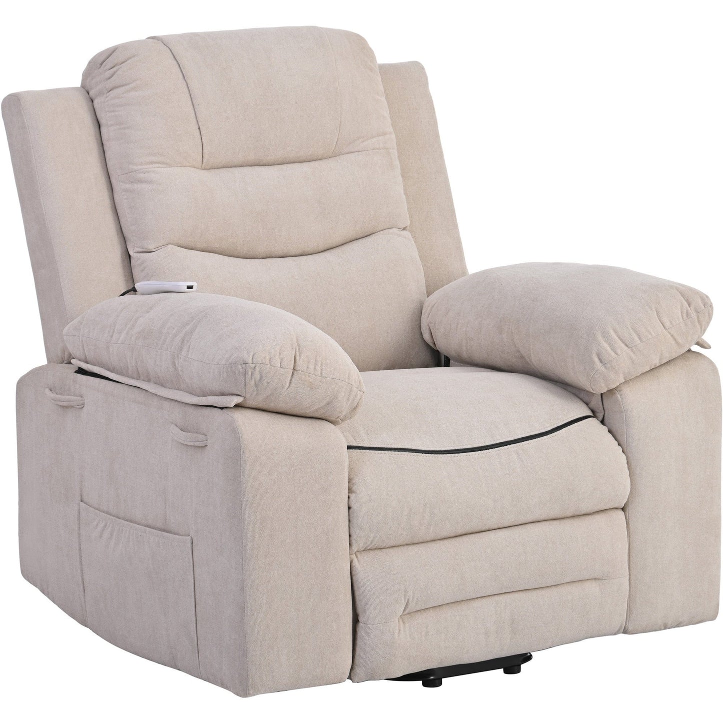 1st Choice Furniture Direct Power Motion Recliner 1st Choice Power Recliner Lift Chair for Living Room in Beige Finish